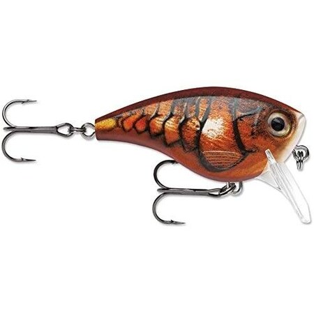 Rapala Bx Mid Brat 05 Balsa Core, 2 12, 716 Oz Running Depth 5', Vmc 4 Trebles, Blaze BXMB05BLZ